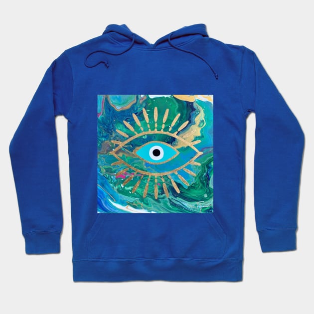 Evil Eye Hoodie by fjart